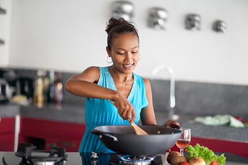 Woman Cooking