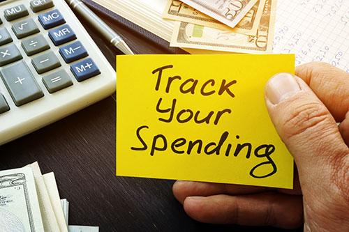 Track Your Spending Post It Note