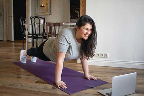 Woman working out